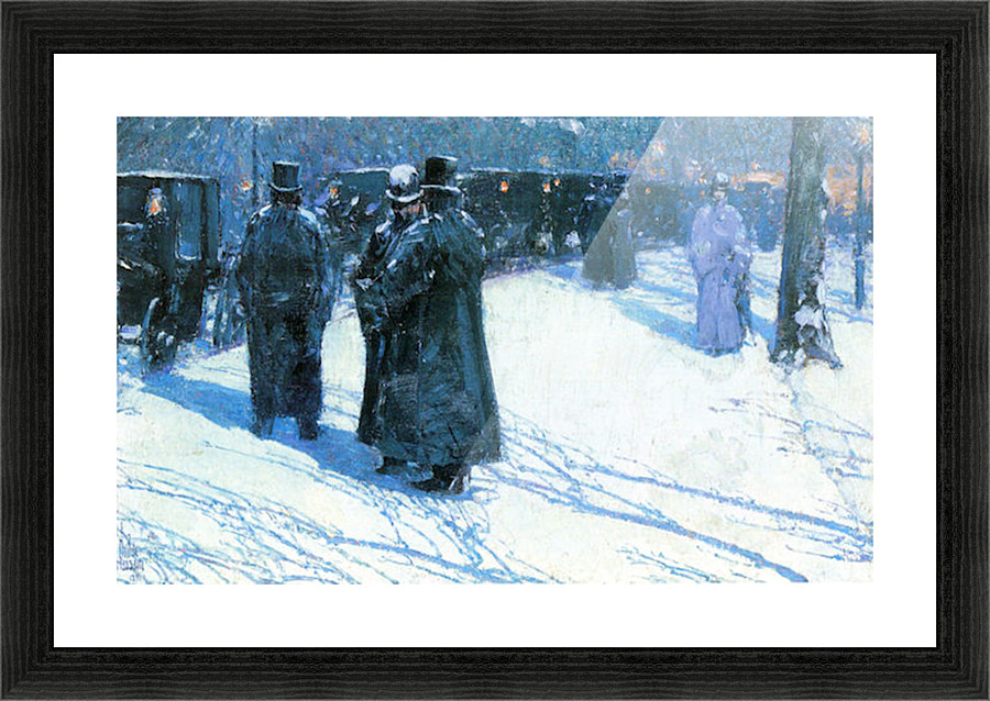Nighttime Madison Square Picture Frame print