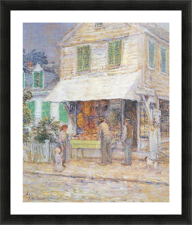 Provincial town Picture Frame print