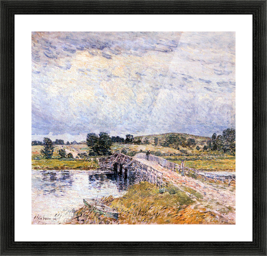 The bridge from Old Lyme Picture Frame print