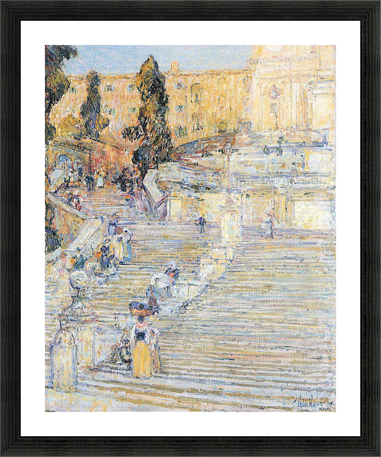 The Spanish steps Picture Frame print