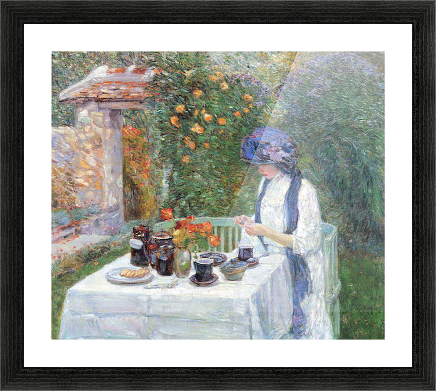 The Terre Cuits Tea Set Picture Frame print