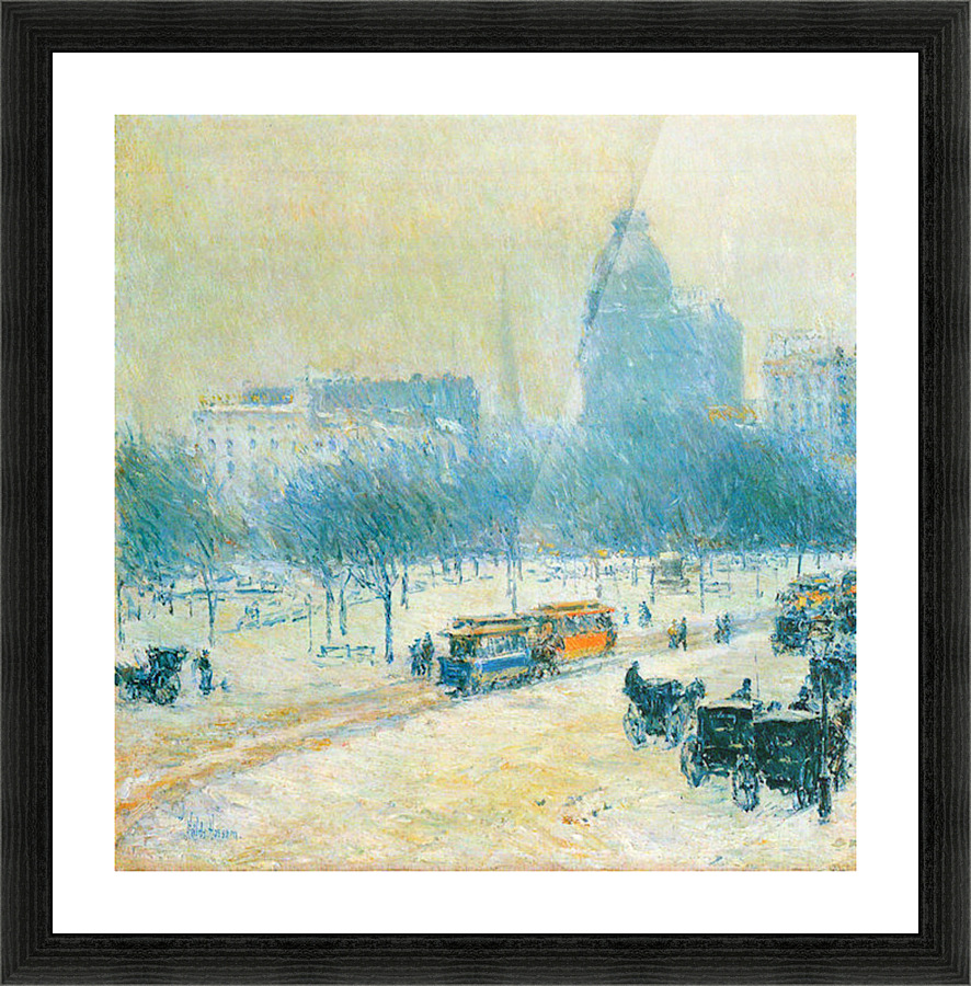 Winter in Union Square Picture Frame print