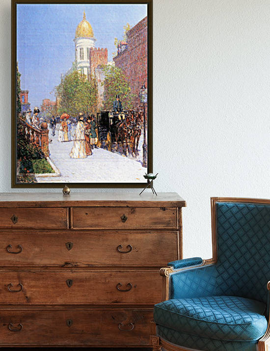 One spring morning by Hassam