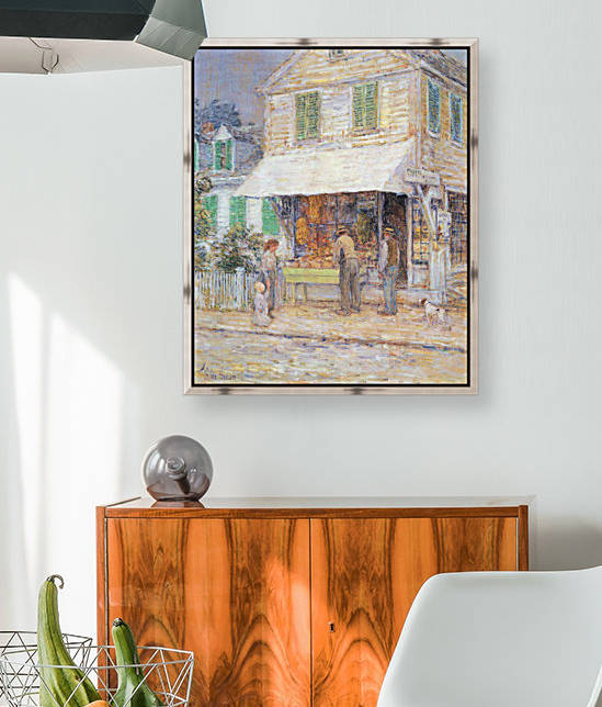 Provincial town by Hassam