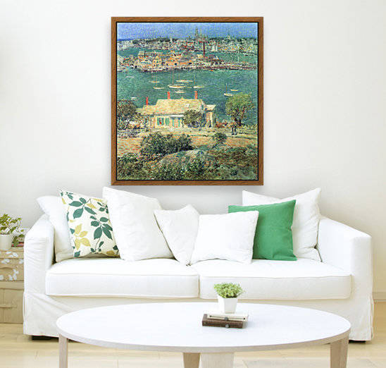The port of Gloucester 2 by Hassam