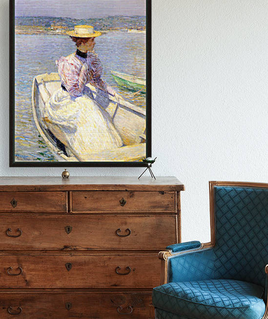 White Dory Gloucester by Hassam