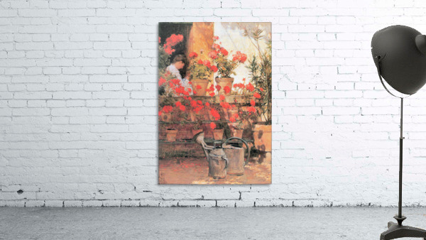 Red Geraniums Wall Preview