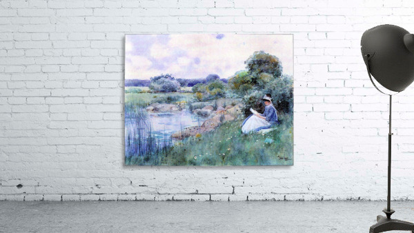 Woman reading Wall Preview