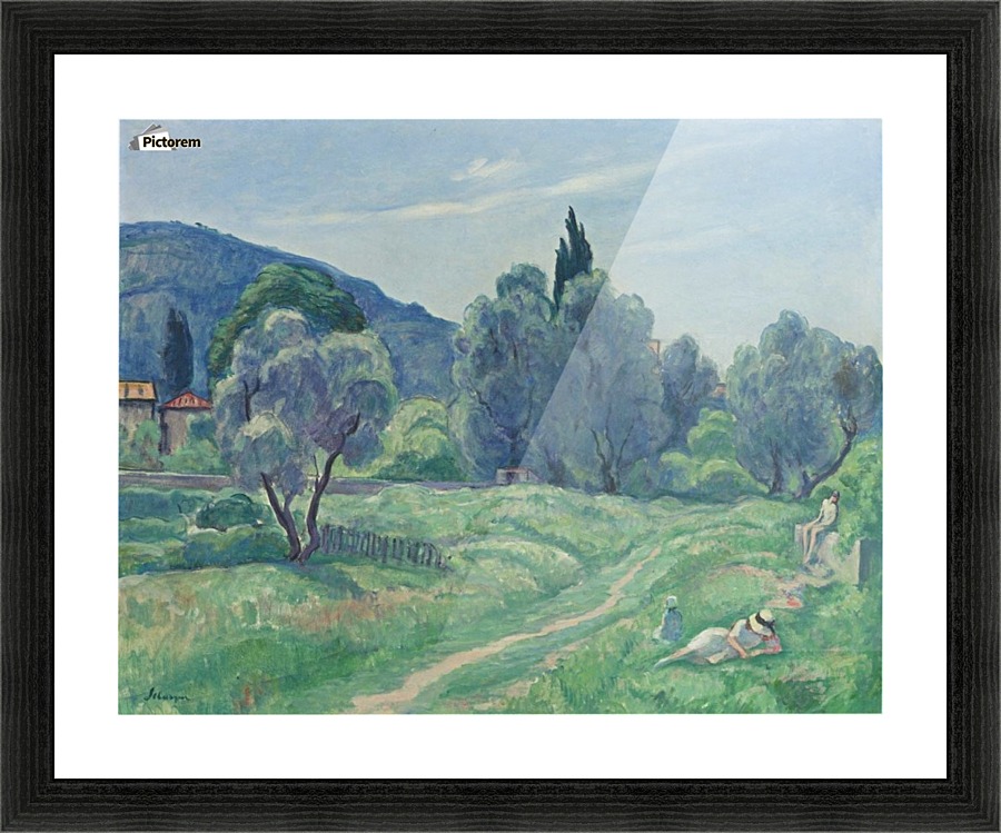 Landscape with Trees Picture Frame print