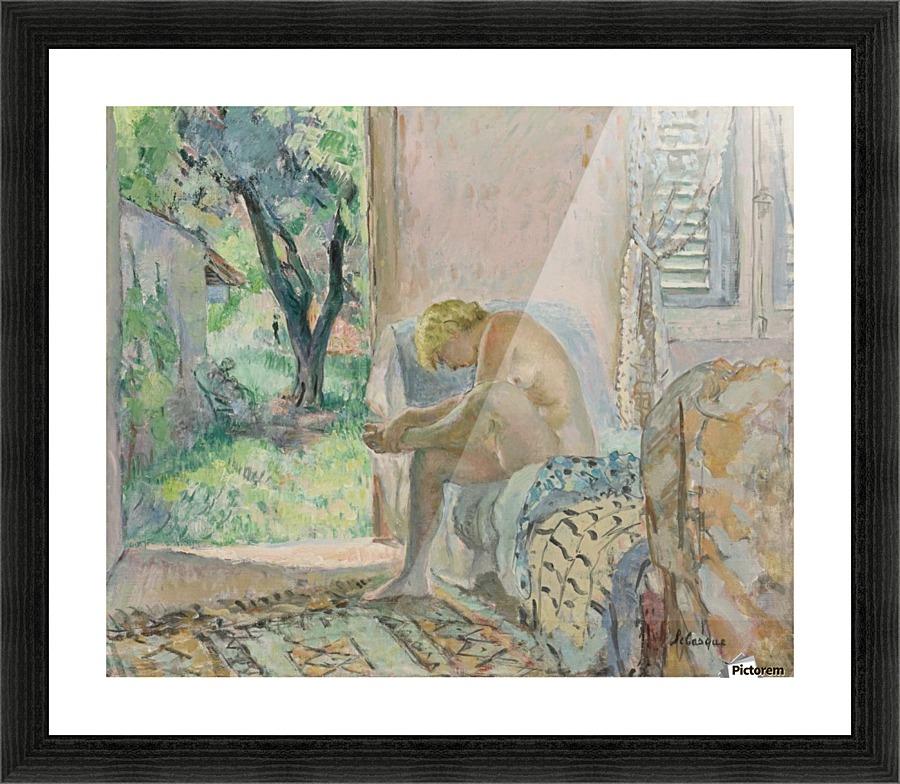 Sitting Nude Picture Frame print