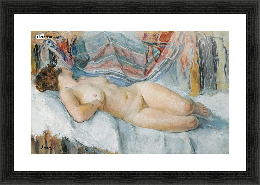 Nude on the Bed Picture Frame print