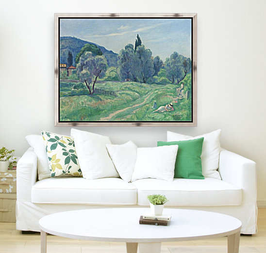 Landscape with Trees Reproduction
