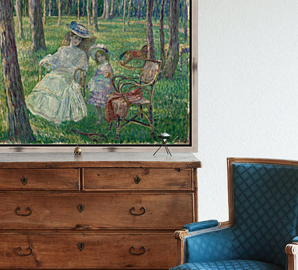 Mother and Daughter in the Park by Henri Lebasque