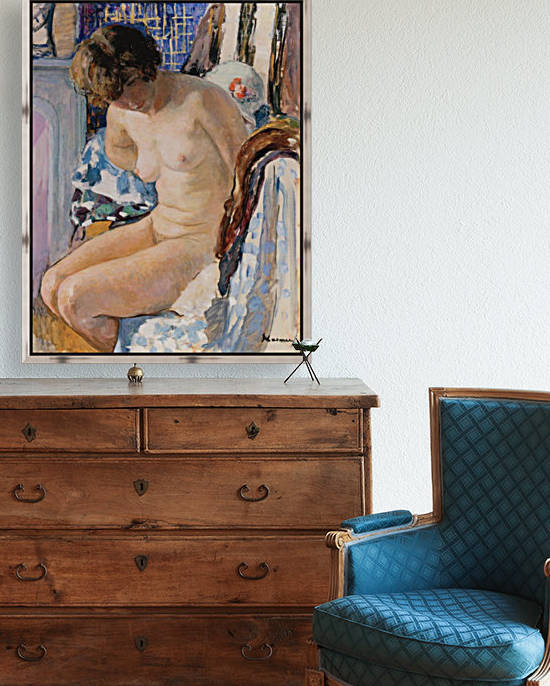 Female Nude Seated by Henri Lebasque