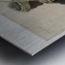 Louxor arabe assis de trois quarts dos Metal print