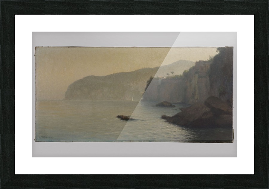 Petite cote de Sorrente grise Picture Frame print