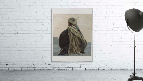 Louxor arabe assis de trois quarts dos Wall Preview