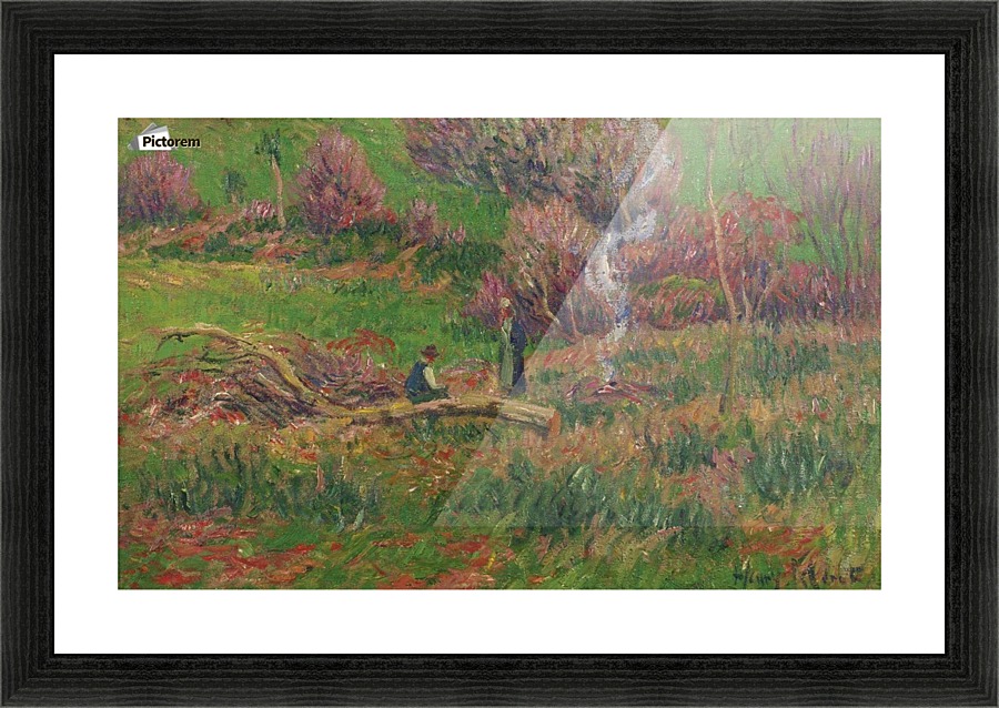 Wood-Cutters Picture Frame print