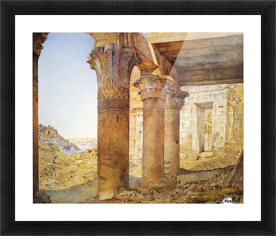 Temple philae outer Picture Frame print