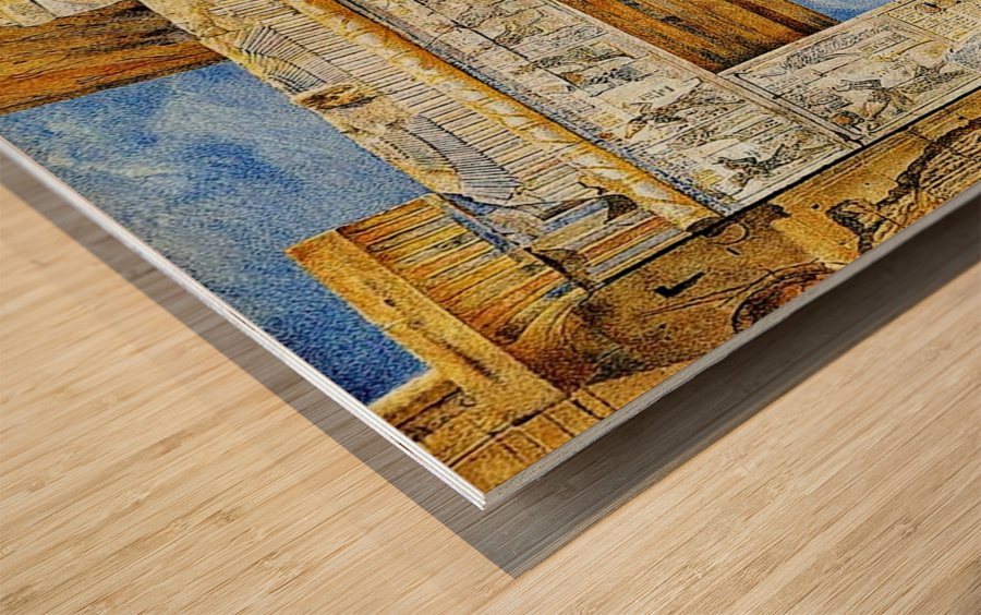 An Egiptian gate Wood print
