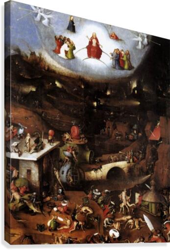 The central Last Judgement Canvas Print