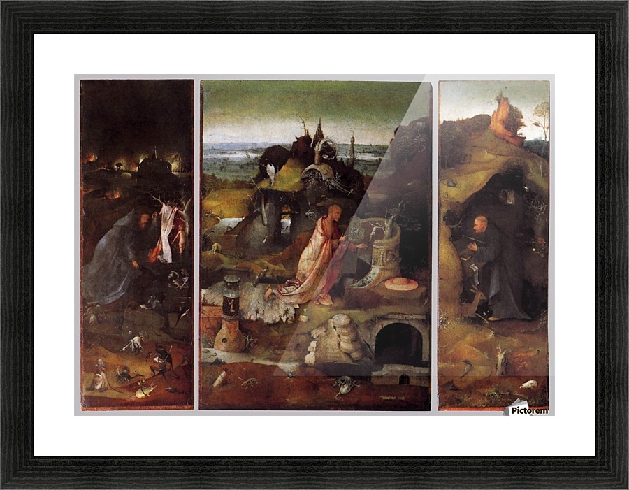 Hermit Saints Triptych Picture Frame print