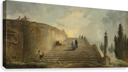 A Grand Staircase Canvas Print