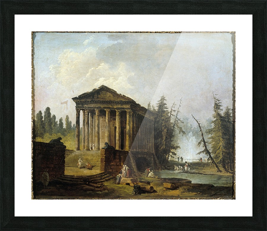 Le Temple antique Picture Frame print