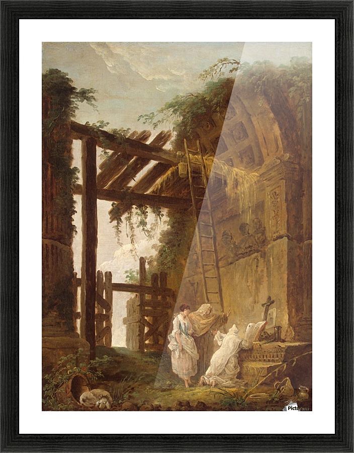 At the Hermits Picture Frame print