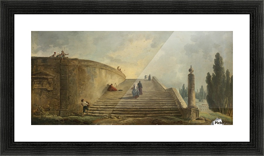 A Grand Staircase Picture Frame print