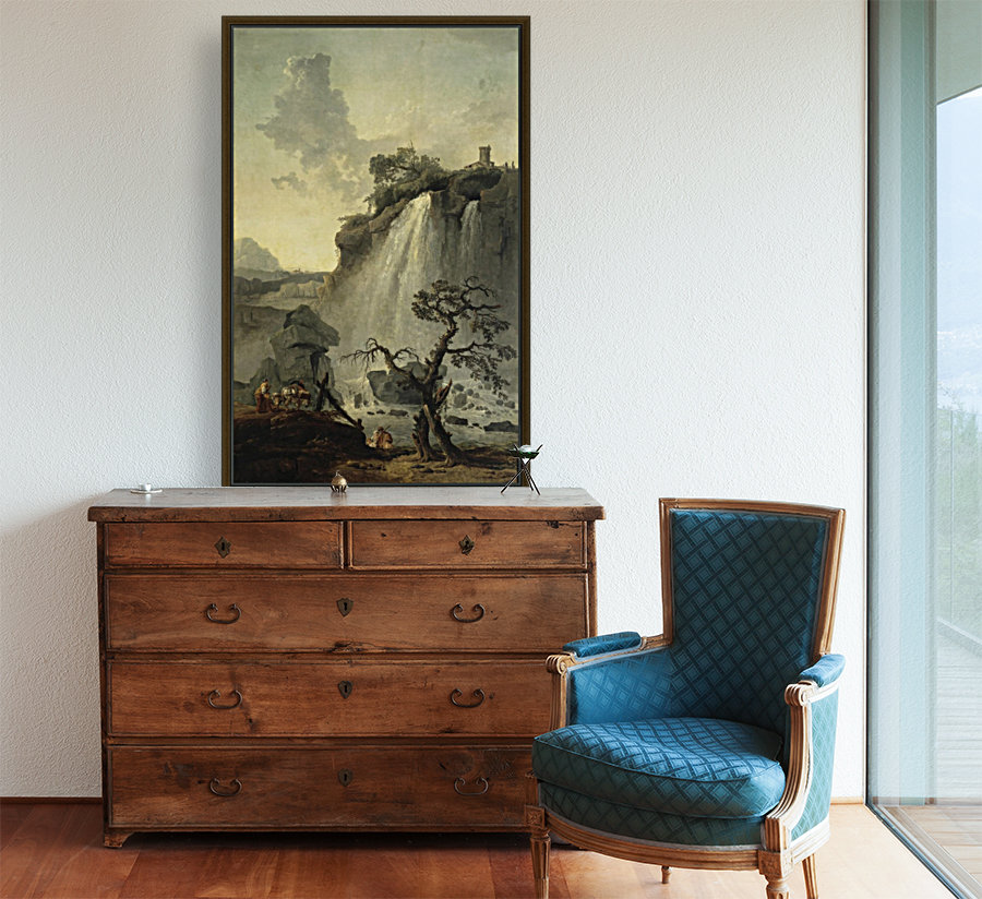 Landscape with a Waterfall Reproduction