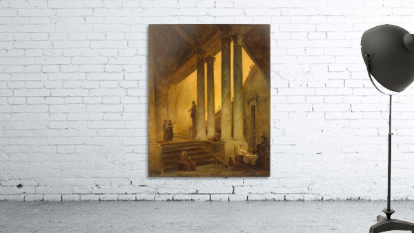 Staircase with Columns Wall Preview