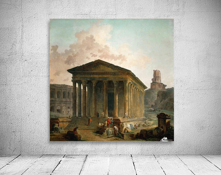 Antic ruins with figures Wall Preview