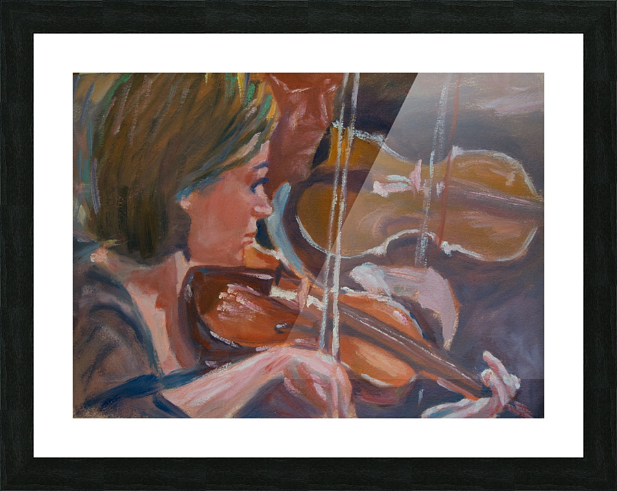 The violinist Picture Frame print