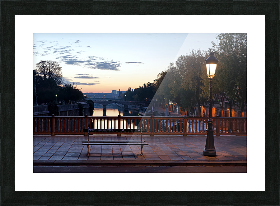 Pont au Double bridge Picture Frame print