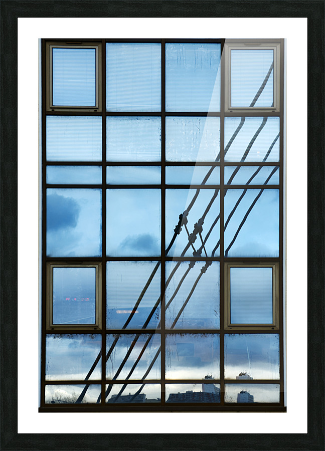 Miroir bleue  Picture Frame print