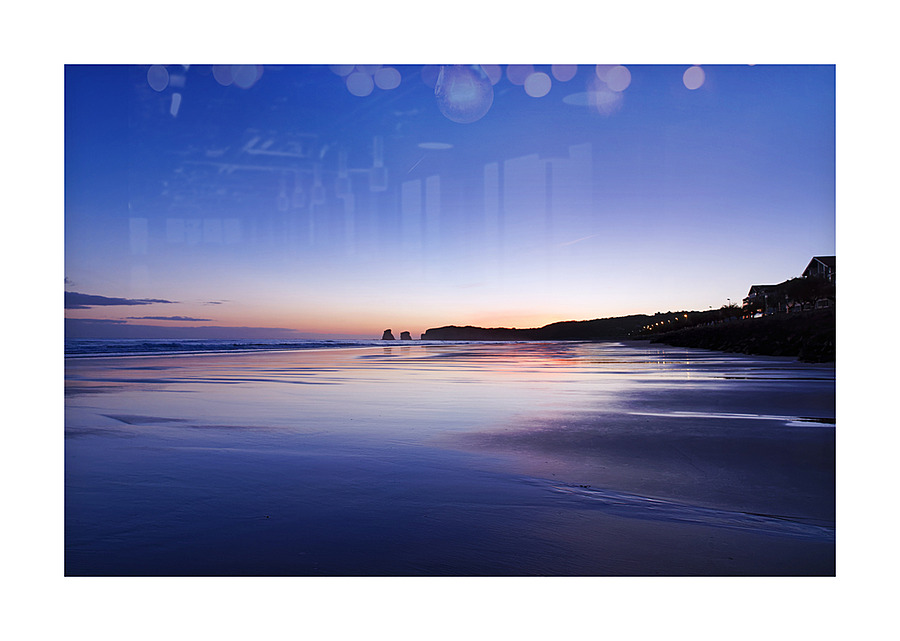 Blue coast Picture Frame print