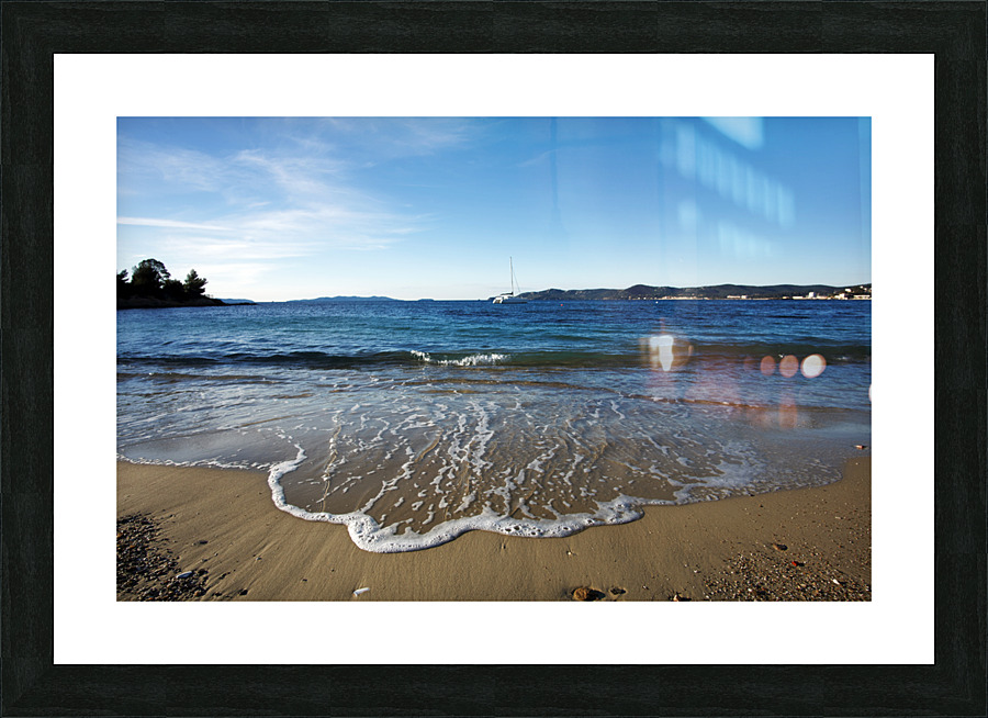Fossette beach Picture Frame print