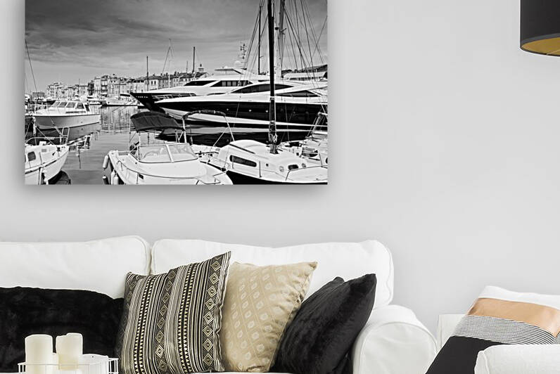 Saint tropez harbor Reproduction