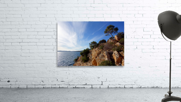 Pine and Rocks Wall Preview