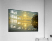 Misty Morning Reflection Acrylic Print
