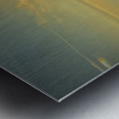 Misty Morning Reflection Metal print