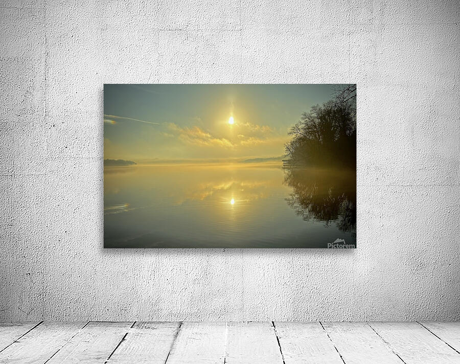 Misty Morning Reflection Wall Preview