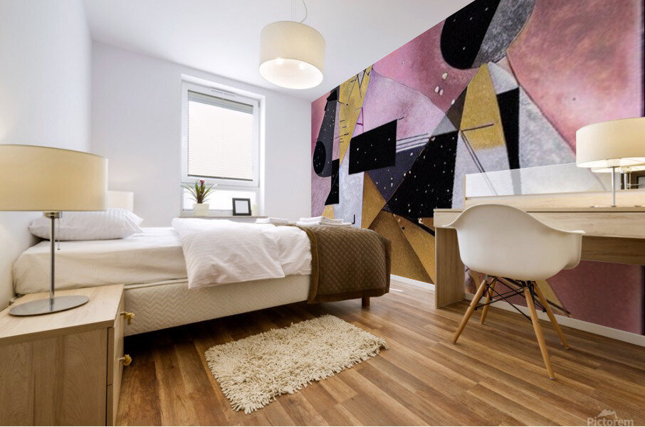 Golden Pink Mural print