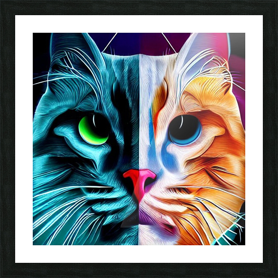 Cat 3 Picture Frame print
