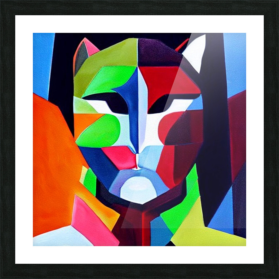CAT ABSTRACT Picture Frame print