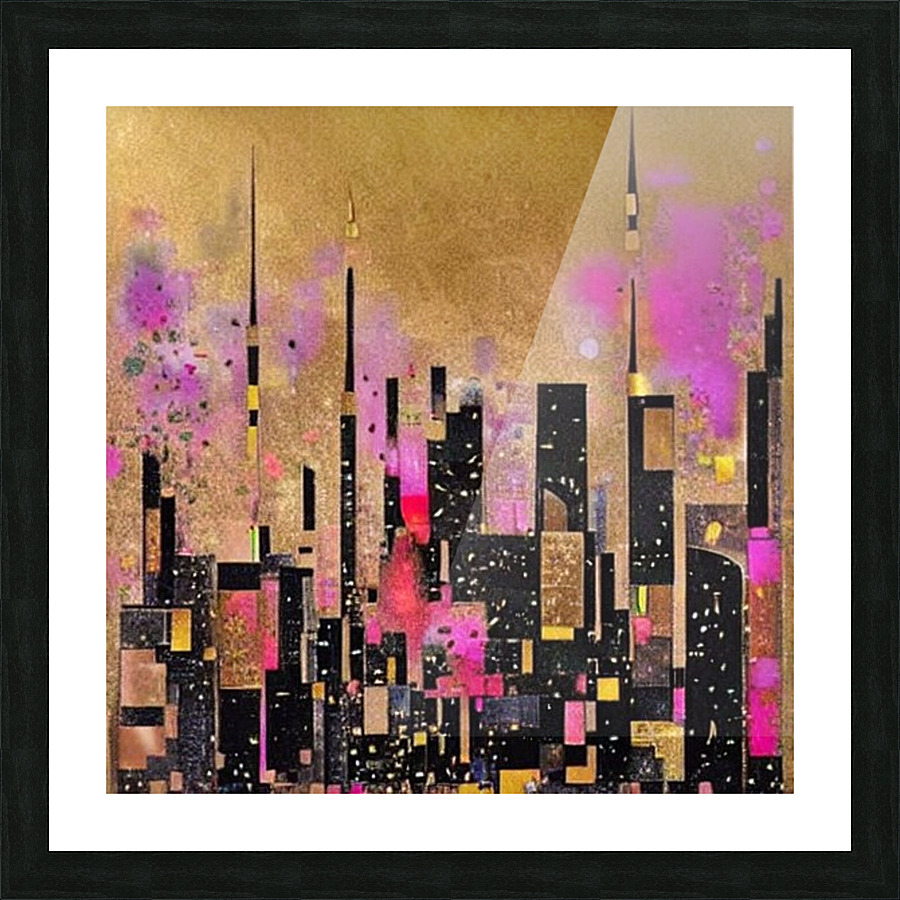 Skyline Abstract Picture Frame print