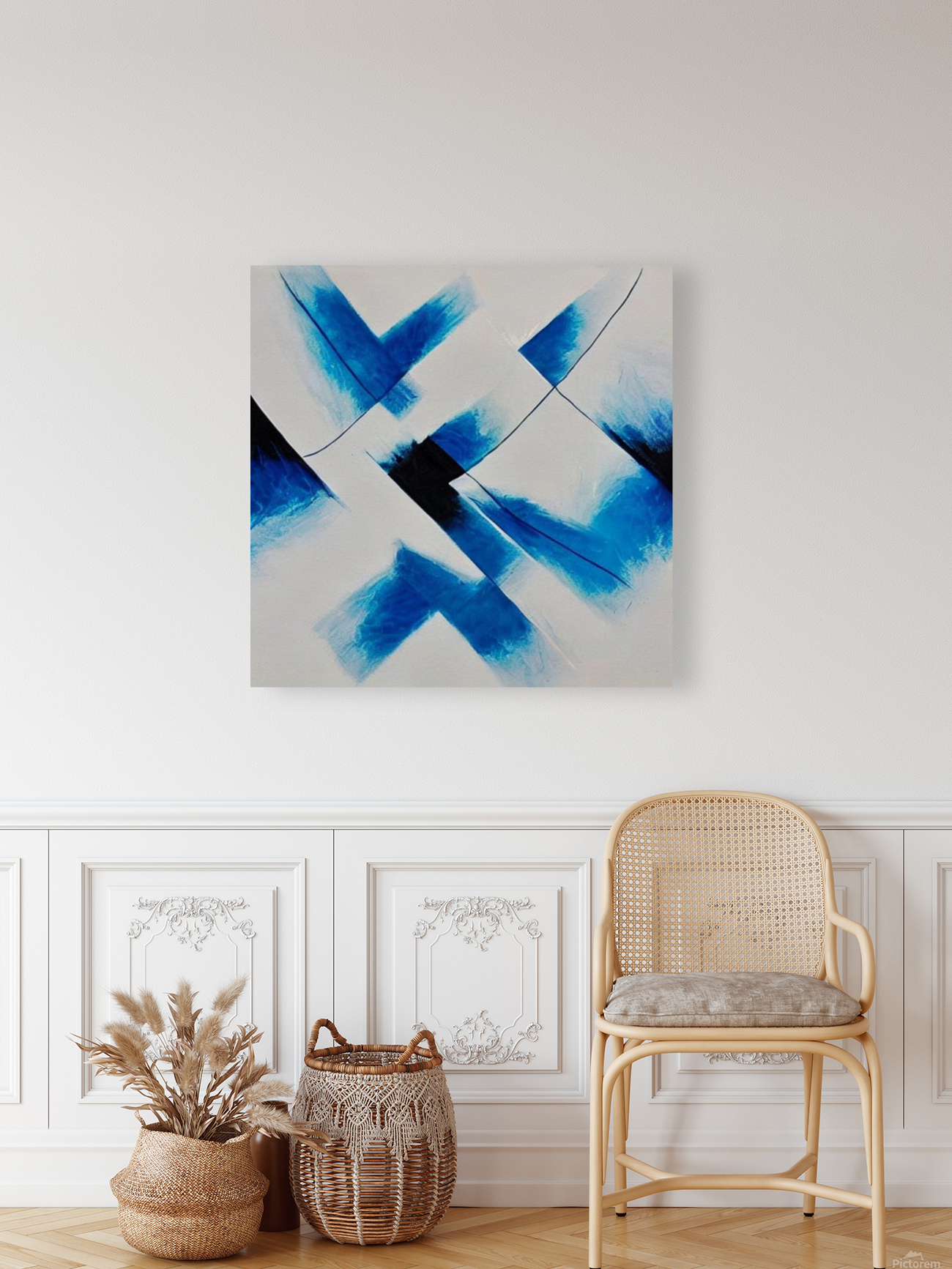 Blue Abstract Reproduction