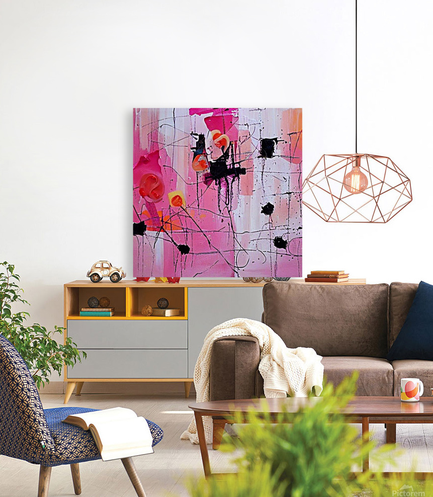 Pink Abstract np6 Reproduction