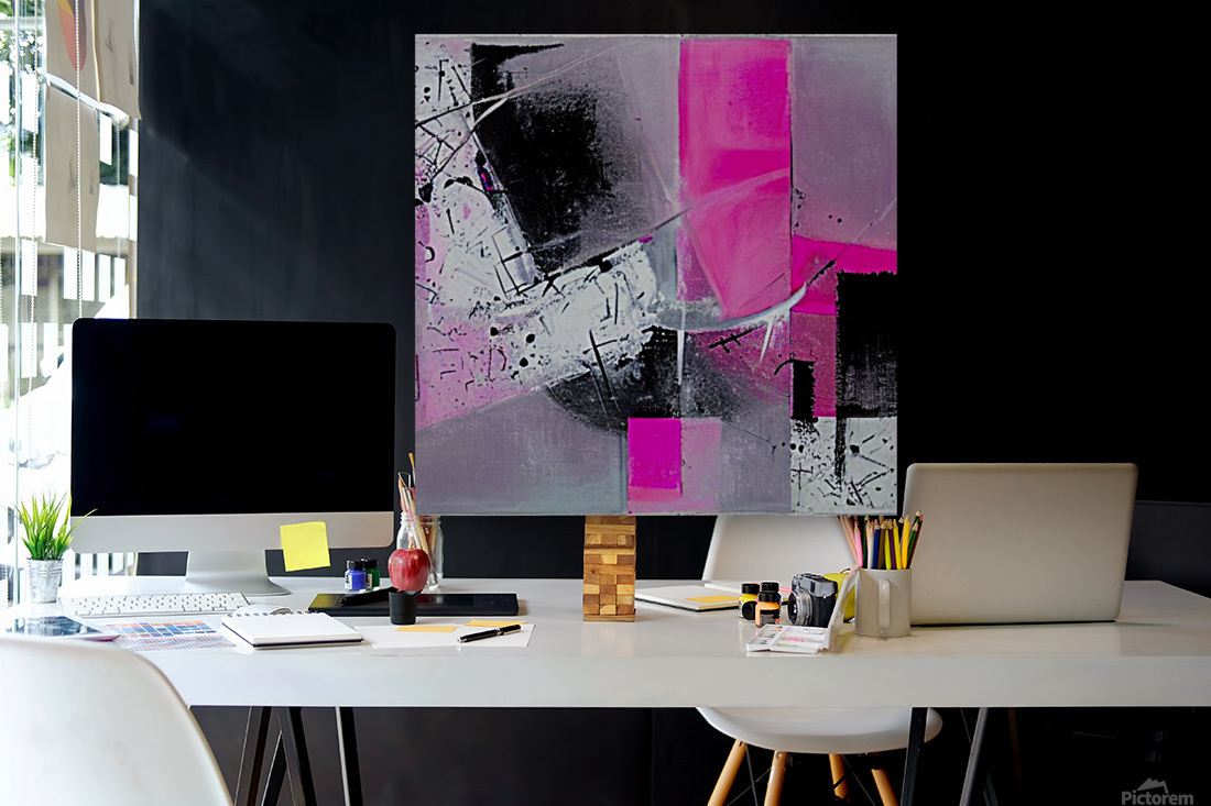 Pink Abstract n09 Reproduction